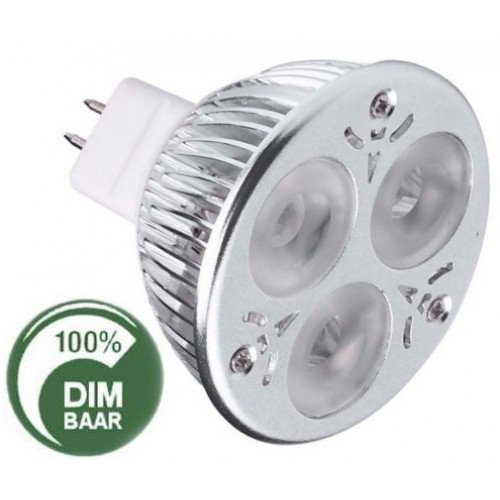LED lampenen -3x2WATT MR16 - DIMBAAR