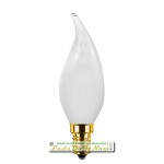 Segula Vintage Line LED lamp | E14 | 2,7W | Kaars Tip - Kooldraad-ledlamp FLAME mat 4 korte filament leds 2200K | dimbaar | lichtbeleving 25 Watt