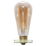 Segula LED lamp | E27 | 6W | Rustika-Vintage-Kooldraad-ledlamp FLAME gold helder 4 long filament leds 2000K | dimbaar | lichtbeleving 60 Watt