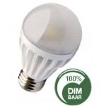8x1 WATT - E27 BOL - LG LEDs - vervangt 60 Watt