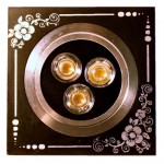 PROLuxe - 230v inbouw series 3x2W Edison LED 2700K - ClassicFlower