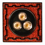 PROLuxe - 230v inbouw series 3x2W Edison LED 2700K - BrownGriek