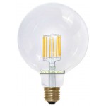 Segula LED lamp | E27 | 8W | Globe 125 -Kooldraad-ledlamp FLAME helder 8 filament leds 2200K | dimbaar | lichtbeleving 60-75 Watt