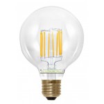 Segula LED lamp | E27 | 6W | Globe 95 -Kooldraad-ledlamp FLAME helder 8 filament leds 2200K | dimbaar | lichtbeleving 50 Watt