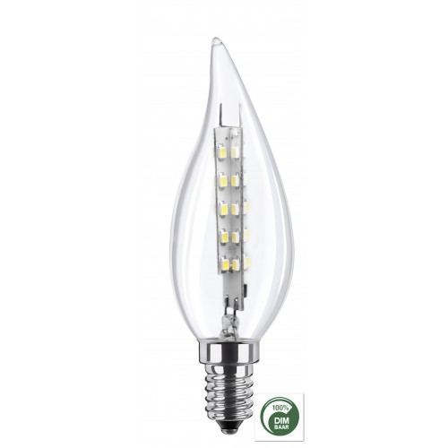 Verklaring opening Direct Segula LED lamp | E14 | 2,7W | kaars tip helder 44 leds | lichtbeleving 25  Watt | 2600K