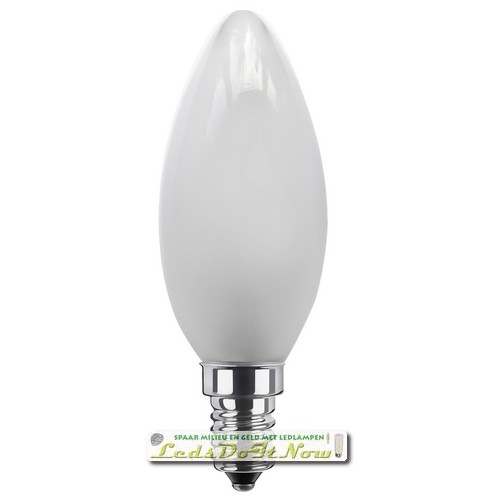 Opstand Moeras Gezichtsvermogen Segula Vintage Line LED lamp | E14 | 2,7W | Kaars - Kooldraad-ledlamp FLAME  mat 4 korte filament leds 2200K | dimbaar | lichtbeleving 25 Watt