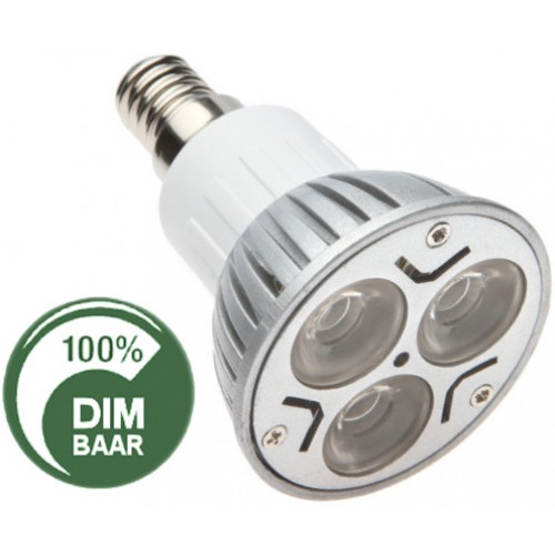 emmer regelmatig matig LED lampen - 3x2 watt - E14 fitting