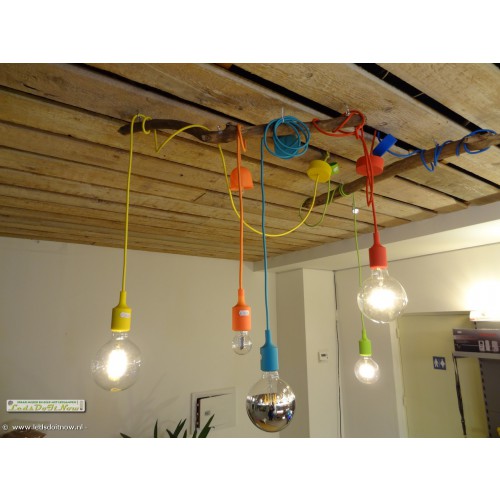 Hanglamp met stekker, schakelaar, 3 lampen, hanglamp met schakelaar, E27-fitting met kabel van 1,8 m, vintage industriële hanglamp, lampfitting voor Hanglamp met stekker, schakelaar, 3 lampen, hanglamp met schakelaar, E27-fitting met kabel van 1,8 m, vintage industriële hanglamp, lampfitting voor