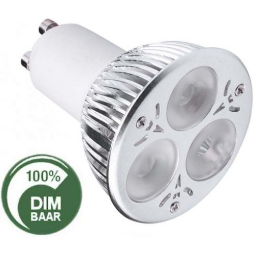 tetraëder verzending draagbaar LED lampen | 3x2 Watt Cree | GU10 | Dimbaar | LEDlampen koop je bij  LEDitLIGHT