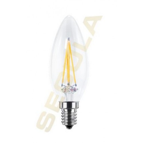 Reis menigte Zich voorstellen Segula LED lamp | E14 | 4W | Kaars - Kooldraad-ledlamp FLAME helder 4  filament leds 2200K | dimbaar | lichtbeleving 35 Watt