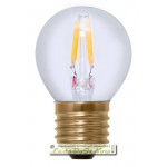 Segula Vintage Line LEDlamp | E27 | 2,7W | G45 Golfbal Kooldraad ledlamp 2 filament leds 2200K | dimbaar | lichtbeleving 25 Watt