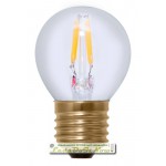 Segula Vintage Line LEDlamp | E27 | 2,7W | G45 Golfbal Kooldraad ledlamp 2 filament leds 2200K | dimbaar | lichtbeleving 25 Watt