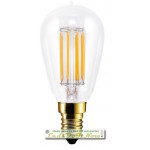 Segula Vintage Line LED lamp | E14 | 4,7W | Radio Style Kooldraad ledlamp 8 filament leds 2200K | dimbaar | lichtbeleving 40 Watt