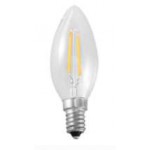 Segula Budget LED lamp | E14 | 2W | Kaars - Kooldraad-ledlamp helder 2 filament leds 2700K lichtbeleving 35 Watt