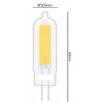 3,5Watt G4 ledlamp 230V - lichtbeleving 50-60 Watt 2700K dimbaar