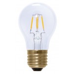 Segula Vintage Line LED lamp | E27 | 2,7W | Peertje - Kooldraad-ledlamp FLAME helder 4 korte filament leds 2200K | dimbaar | lichtbeleving 25-30 Watt