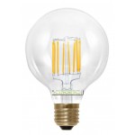Segula LED lamp | E27 | 6W | Globe 95 -Kooldraad-ledlamp FLAME helder 8 filament leds 2200K | dimbaar | lichtbeleving 50 Watt